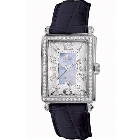 Gevril 여성용 6207NL 글래머 오토매틱 블루 다이아몬드 시계
