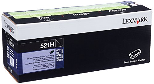 Lexmark 52D1H00 MS710 MS711 MS810 MS811 MS812 토너 카트리지(블랙) 소매 포장