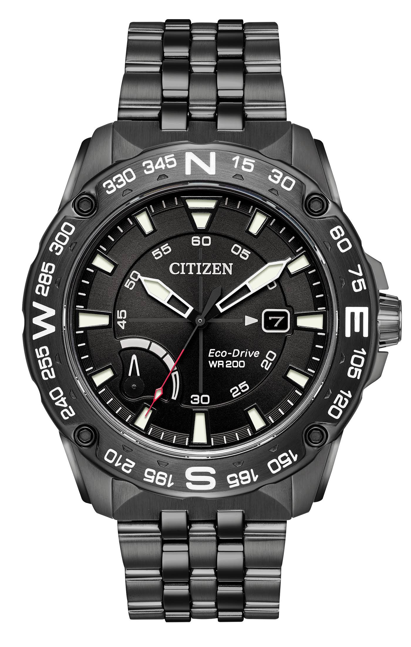 Citizen AW7047-54H 남성용 에코 드라이브 시계 PRT 스테인레스 스틸 밴드