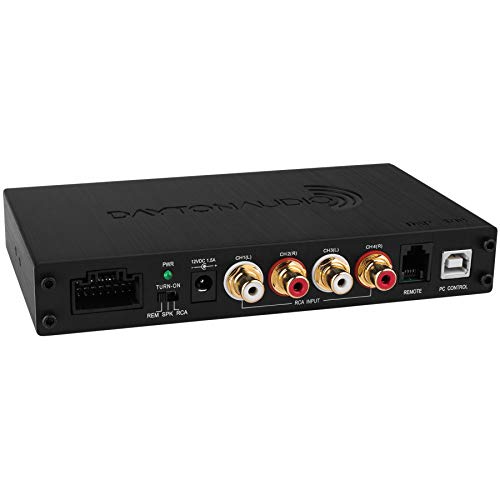 Dayton Audio 가정 및 자동차 오디오용 DSP-408 4x8 DSP 디지털 신호 프로세서