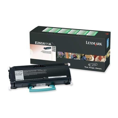 Lexmark E260A11A E260 E360 E460 E462 토너 카트리지(검은색) 소매 포장...