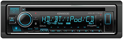 KENWOOD KDC-BT778HD 단일 DIN Bluetooth CD 자동차 스테레오 수신기(Amazon Alexa 음성 제어 포함) | LCD 텍스트 디스플레이 | USB 및 보조 입력