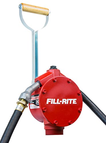Fill-Rite FR152 피스톤 핸드 펌프 (호스 및 노즐 스파우트 포함)
