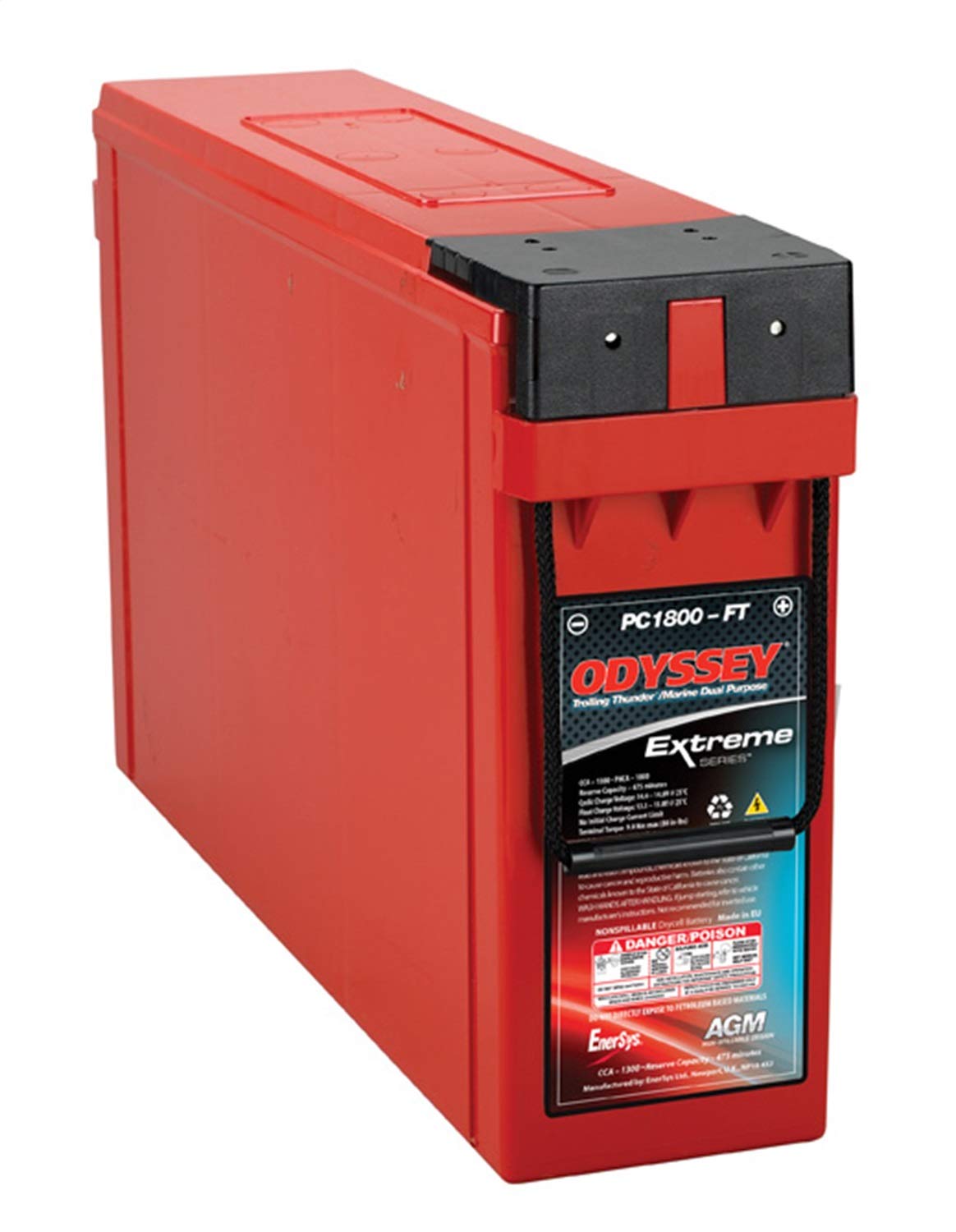 Odyssey Battery Battery PC1800-FT Marine Battery 1800 P...