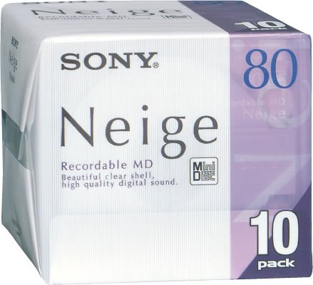 Sony MD80 미니디스크 Neige 80분 팩 10