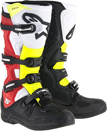 Alpinestars Tech 5 Boots-Black / Red / Yellow-8