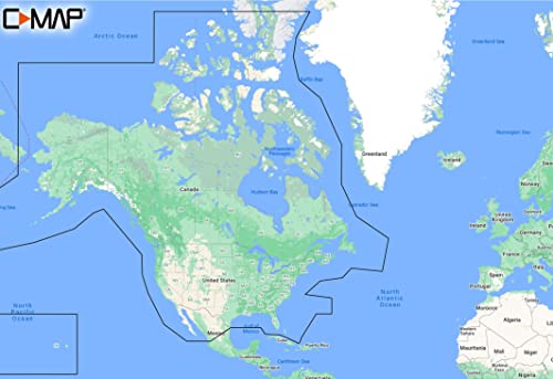 C-MAP 북미 호수 발견 해양 GPS 내비게이션용 미국/캐나다 지도 카드