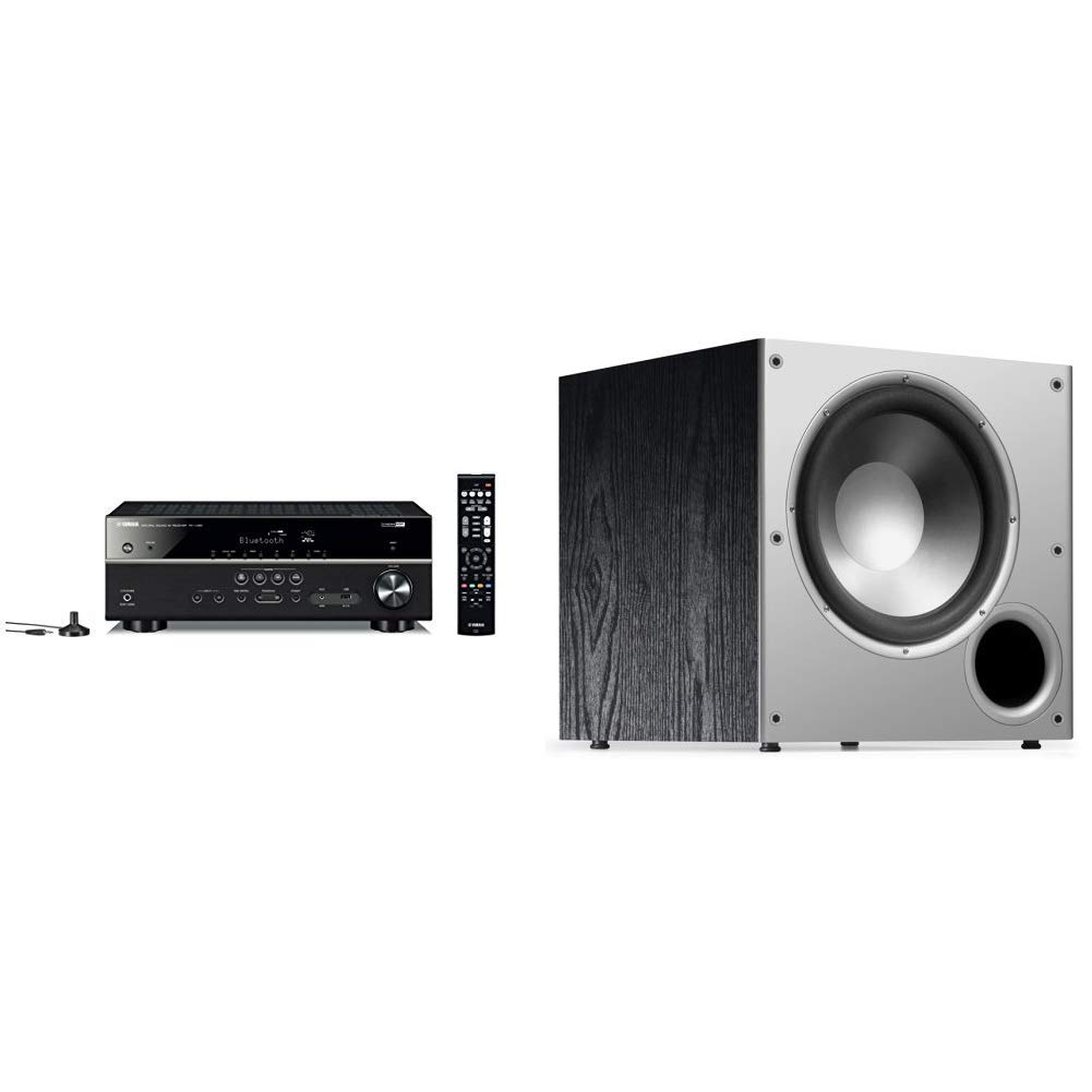 Yamaha Audio 야마하 RX-V385 5.1채널 4K 울트라 HD AV 리시버 블루투스 포함