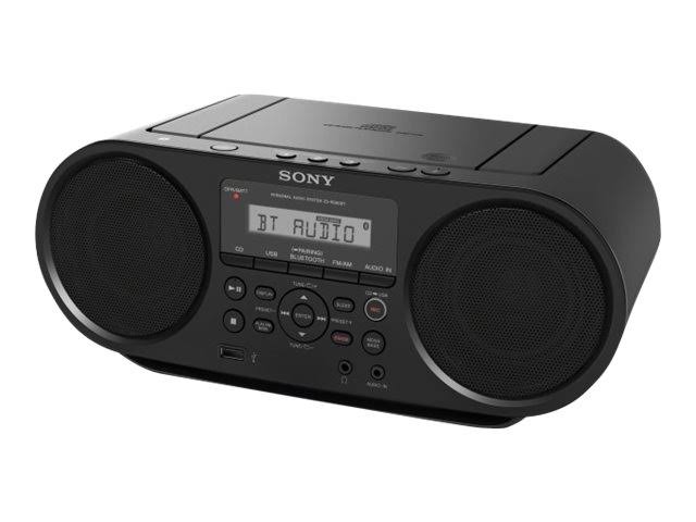 Sony ZSRS60BT CD Boombox (Bluetooth 및 NFC 포함) (검정색)