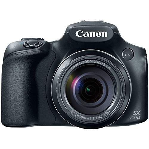 Canon Powershot SX60 16.1MP 디지털 카메라 65x 광학 줌 렌즈 3 인치 LCD 틸트 화면 (블랙)