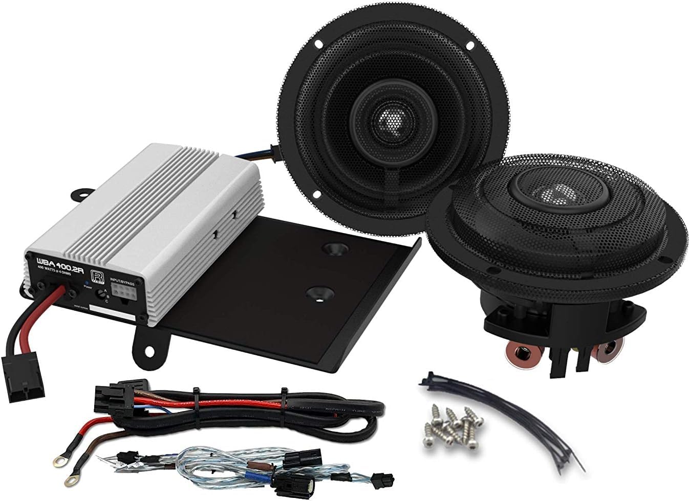 Hogtunes Wild Boar Audio WBASG KIT.2R with 400 Watts RMS Amplifier & 6.5