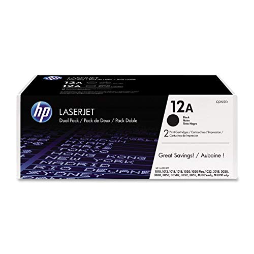 HP 12A 정품 토너 카트리지-듀얼 팩