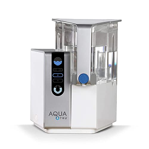 AQUA TRU AquaTru - 독점적인 4단계 울트라 역삼투 기술이 적용된 조리대 정수 시스템(배관 또는 설치 불필요) | BPA 무료