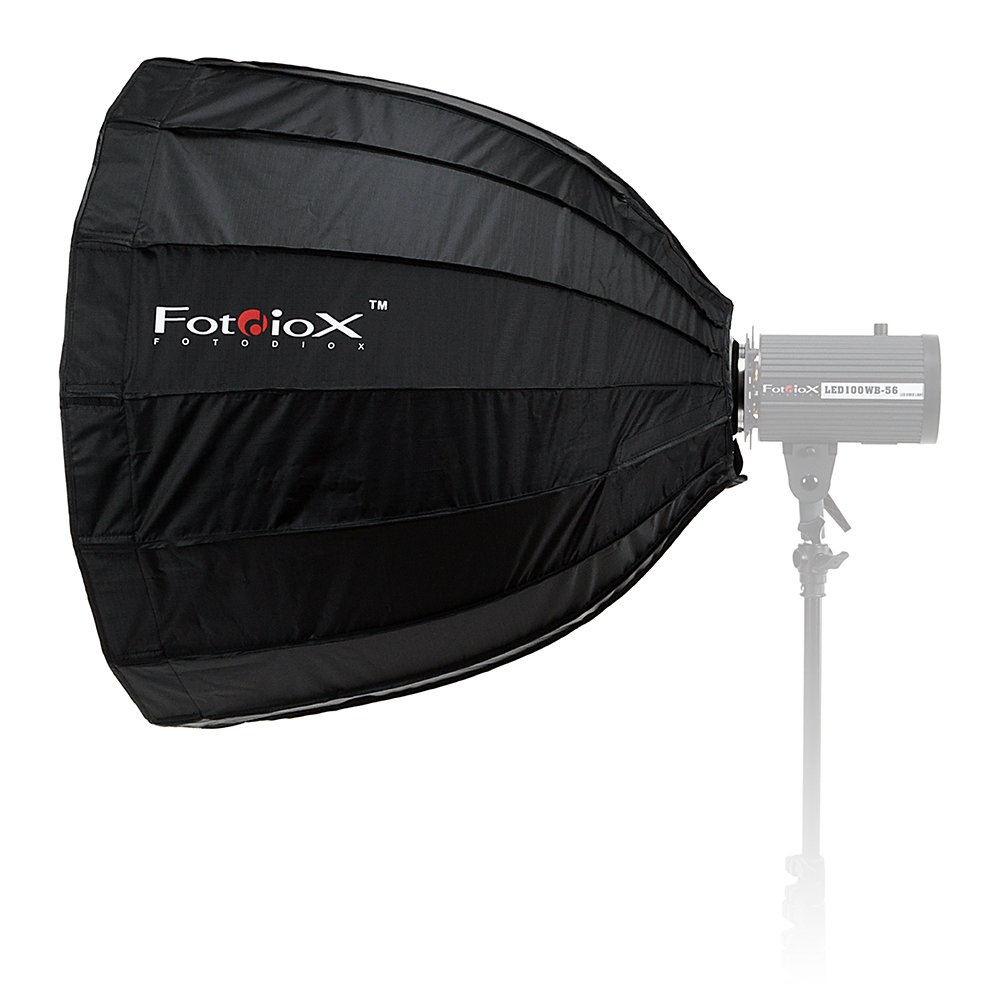 Fotodiox Deep EZ-Pro 28인치(70cm) 파라볼릭 소프트박스 - 외계인 꿀벌과 호환되는 Balcar 인서트가 있는 빠른 접이식 소프트박스