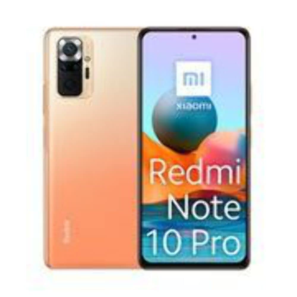 Xiaomi Redmi Note 10 Pro 듀얼 128GB 6GB RAM 공장 잠금 해제(GSM 전용 | CDMA 없음 - Verizon/Sprint와 호환되지 않음) 국제 버전 - 그래디언트 브론즈