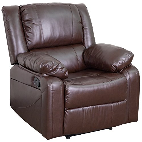 Flash Furniture BT-70597-1-BN-GG 하모니 시리즈 브라운 가죽 안락 의자...