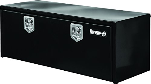 Buyers Products - 1702310 T-핸들 래치가 있는 블랙 스틸 언더바디 트럭 박스(18x18x48인치)