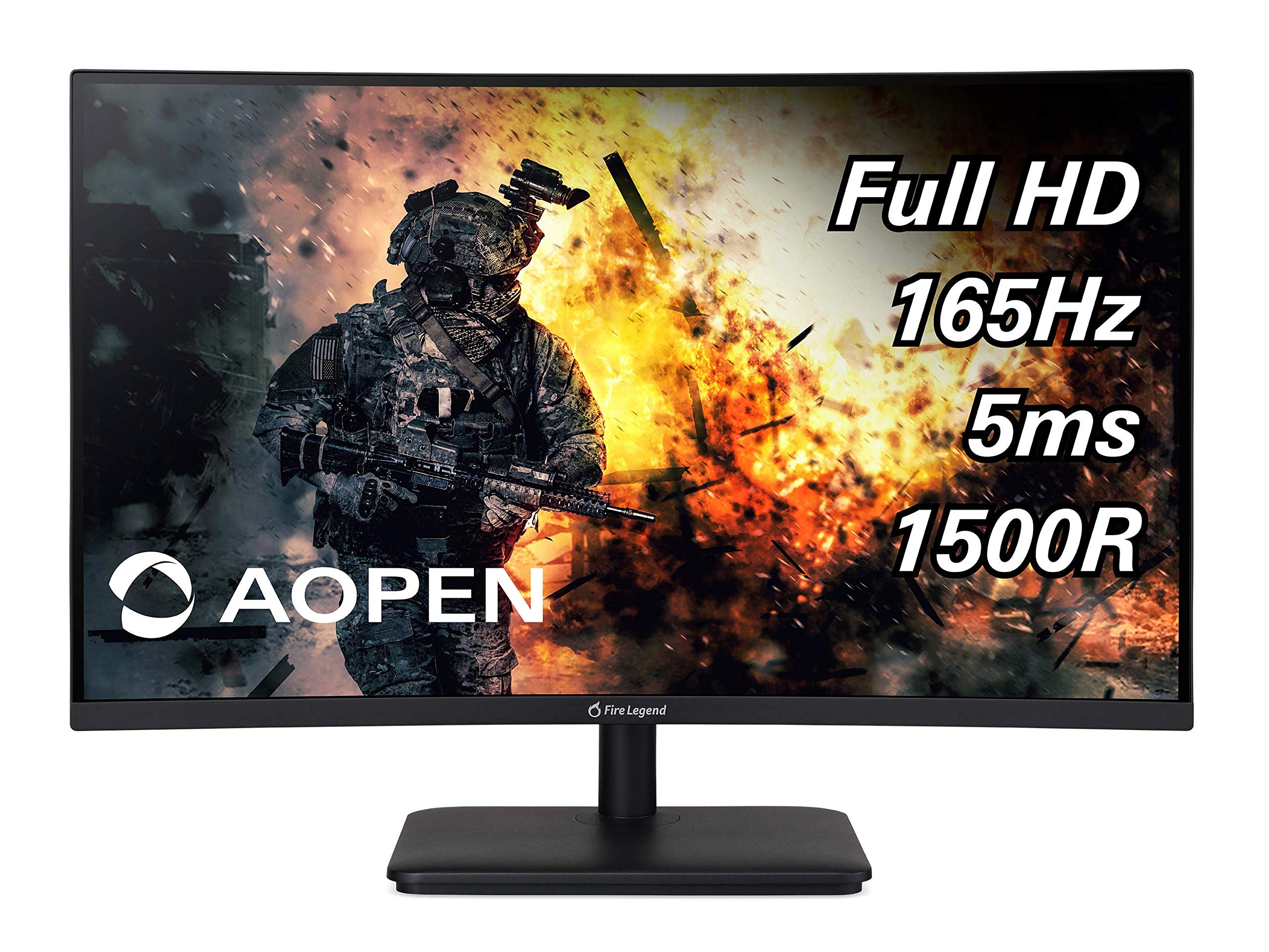 AOPEN Curved Zero-Frame Full HD(1920 x 1080) 게이밍 모니터 | AMD 프리싱크 기술 | 최대 75Hz