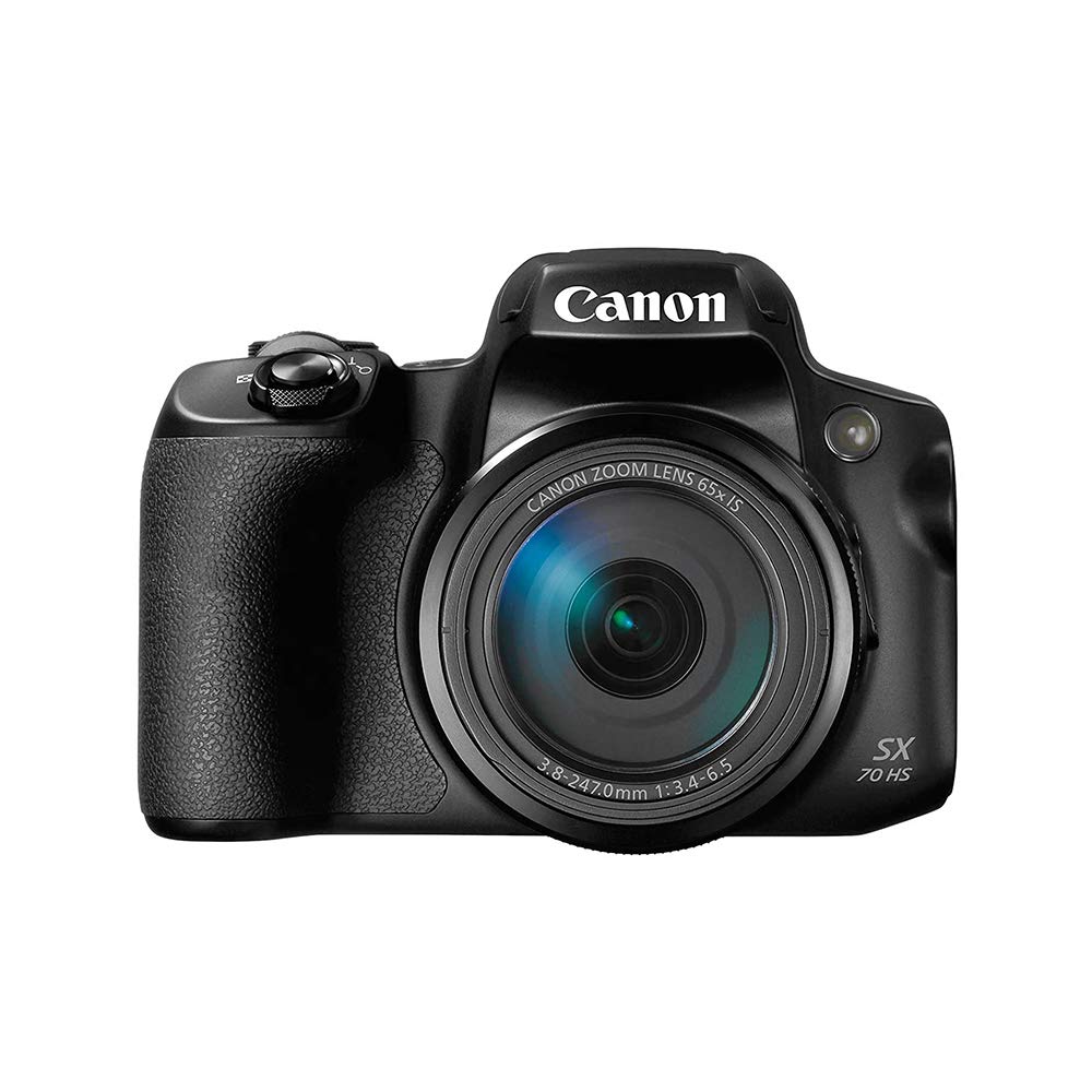 Canon Powershot SX70 20.3MP 디지털 카메라 65배 광학 줌 렌즈 4K 비디오 3인치 LCD 틸트 스크린(검은색)
