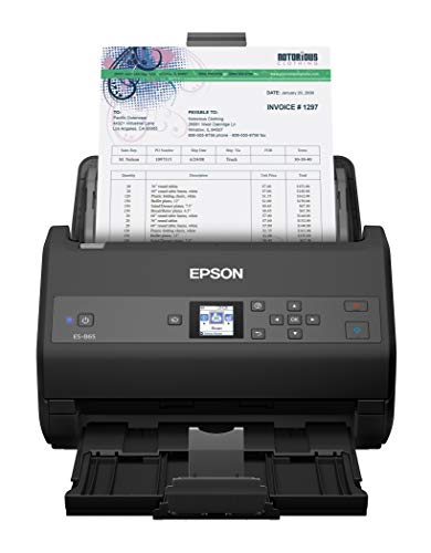 Epson Twain 드라이버가 장착된 Workforce ES-865 고속 컬러 양면 문서 스캐너