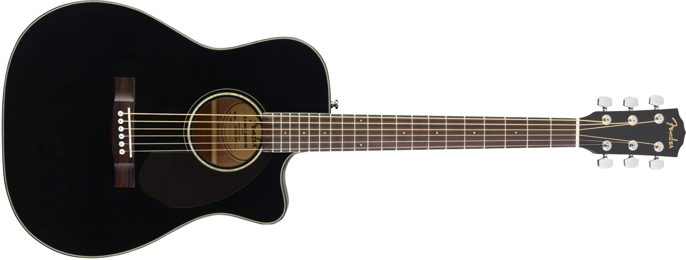 Fender CC-60SCE 콘서트 어쿠스틱 기타 - 블랙