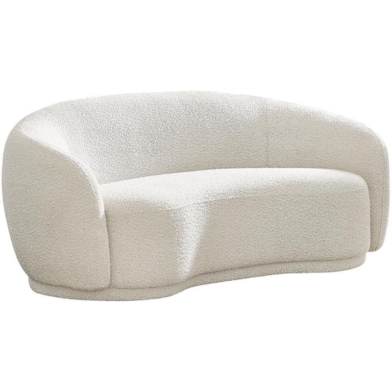 Meridian Furniture Hyde Collection Modern | Contemporary Boucle Fabric Upholstered Loveseat