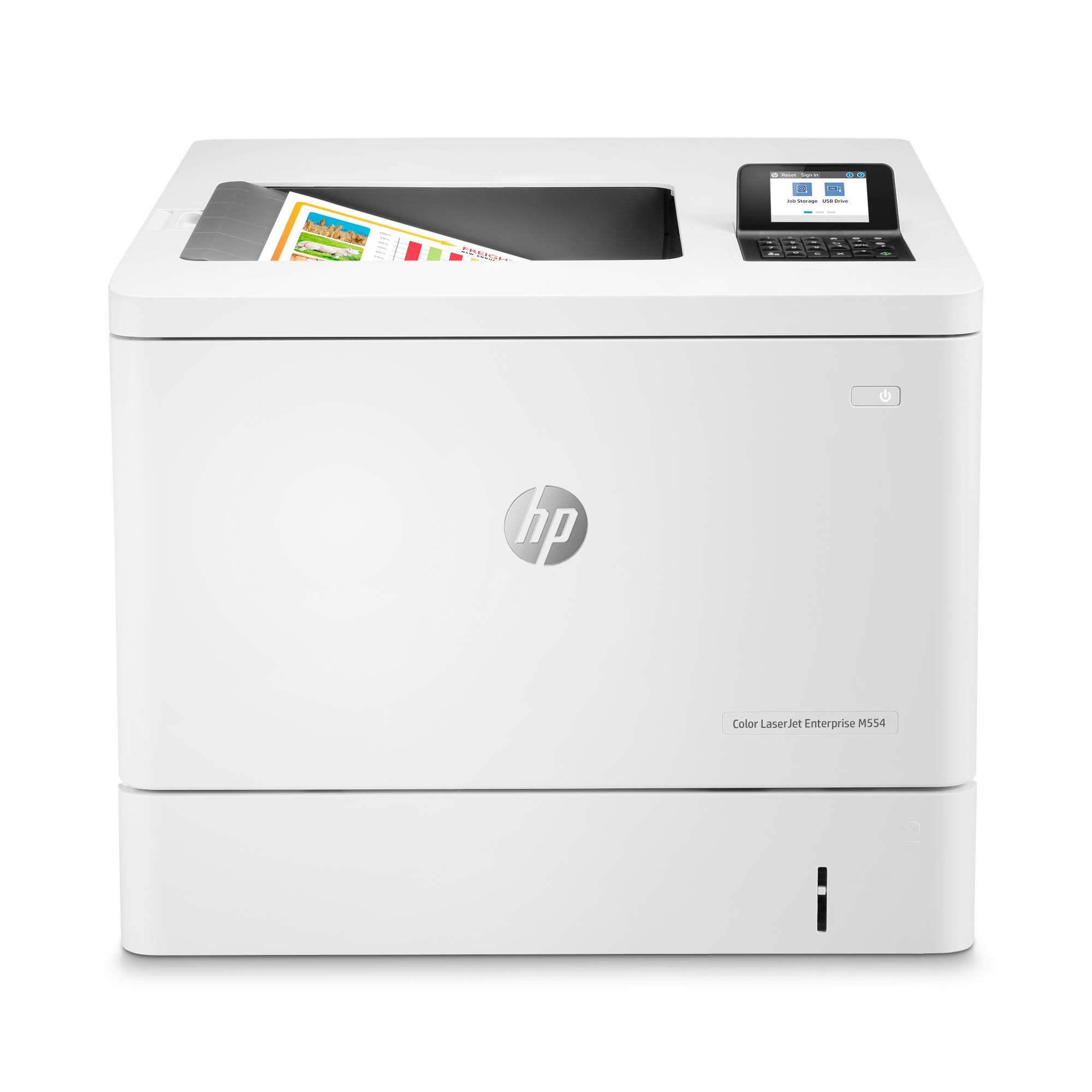 HP 컬러 LaserJet Enterprise M554dn 듀플렉스 프린터(7ZU81A)...