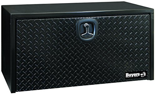 Buyers Products 알루미늄 도어가 있는 블랙 스틸 언더바디 트럭 박스(18X18X36인치)
