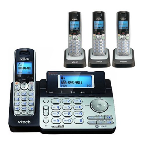 Vtech DS6151 베이스와 3개의 추가 DS6101 무선 핸드셋 번들