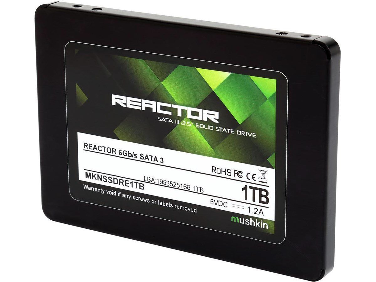 Mushkin Enhanced Mushkin REACTOR 1TB 내장 솔리드 스테이트 드라이브(SSD) 2.5인치 SATA III 6Gb/s MLC 7mm MKNSSDRE1TB