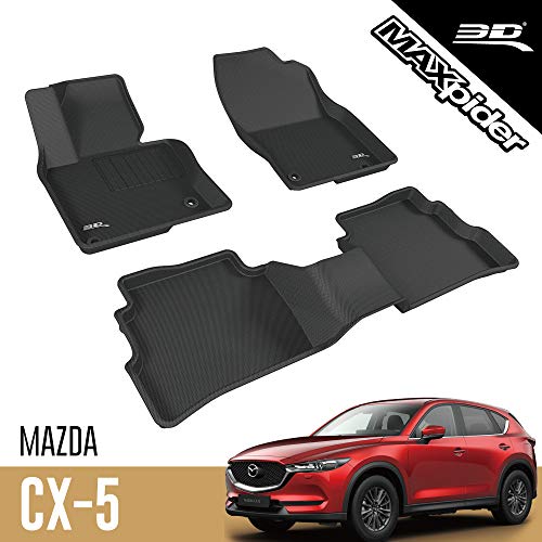 3D MAXpider Select Mazda용 컴플리트 세트 커스텀 핏 전천후 바닥 매트