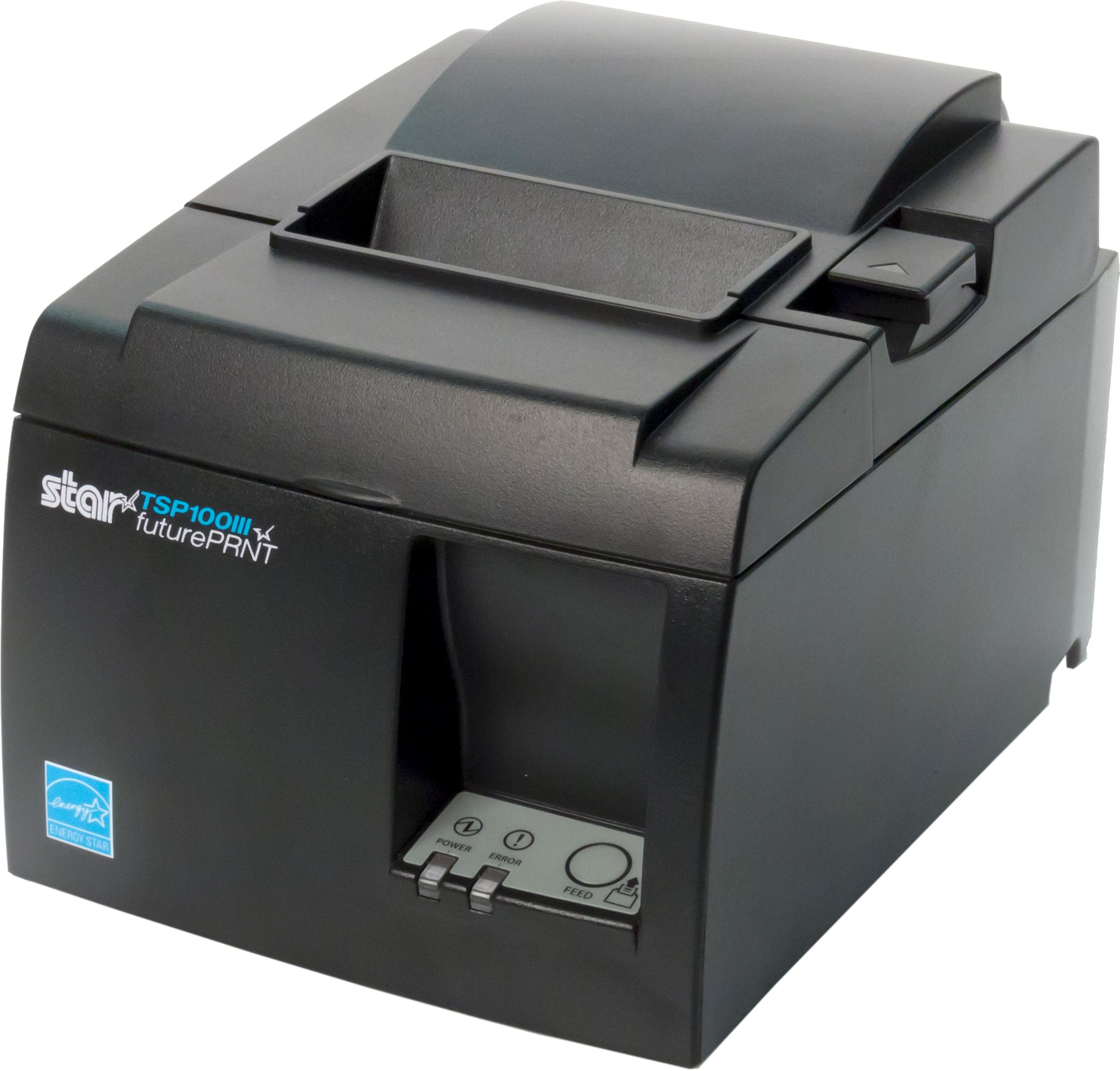 Star Micronics TSP143IIILAN 자동 커터 및 내부 전원 공급 장치가 있는 이더넷(LAN) 열전사 영수증 프린터 - 회색