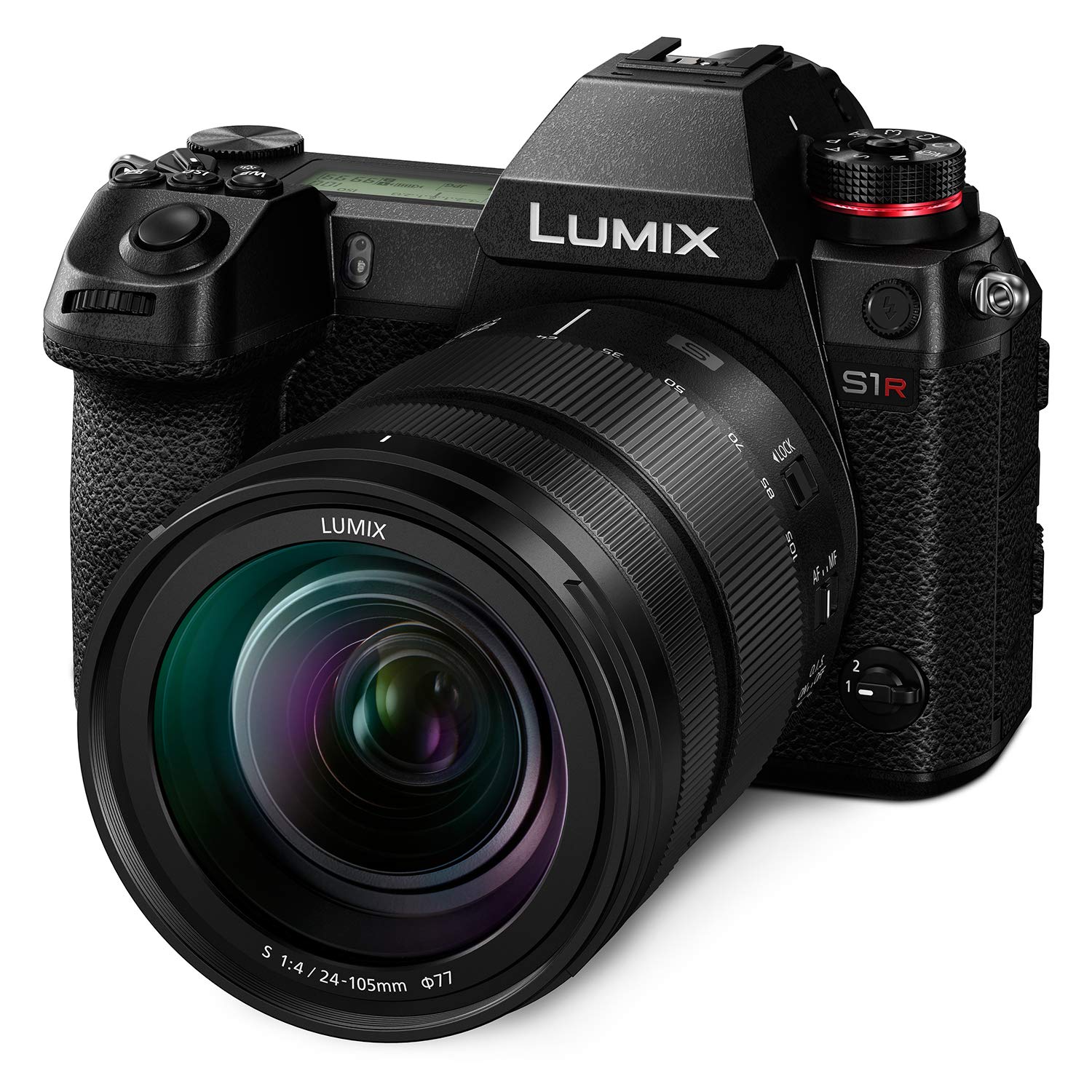 Panasonic LUMIX S1R 미러리스 카메라 (LUMIX S 24-105mm f / 4 OI...