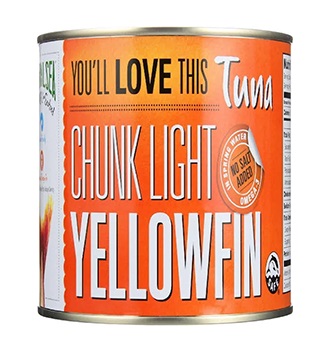 Natural Sea Tuna-Yellowfin-Chunck Light-무염-66.5 oz-6 팩