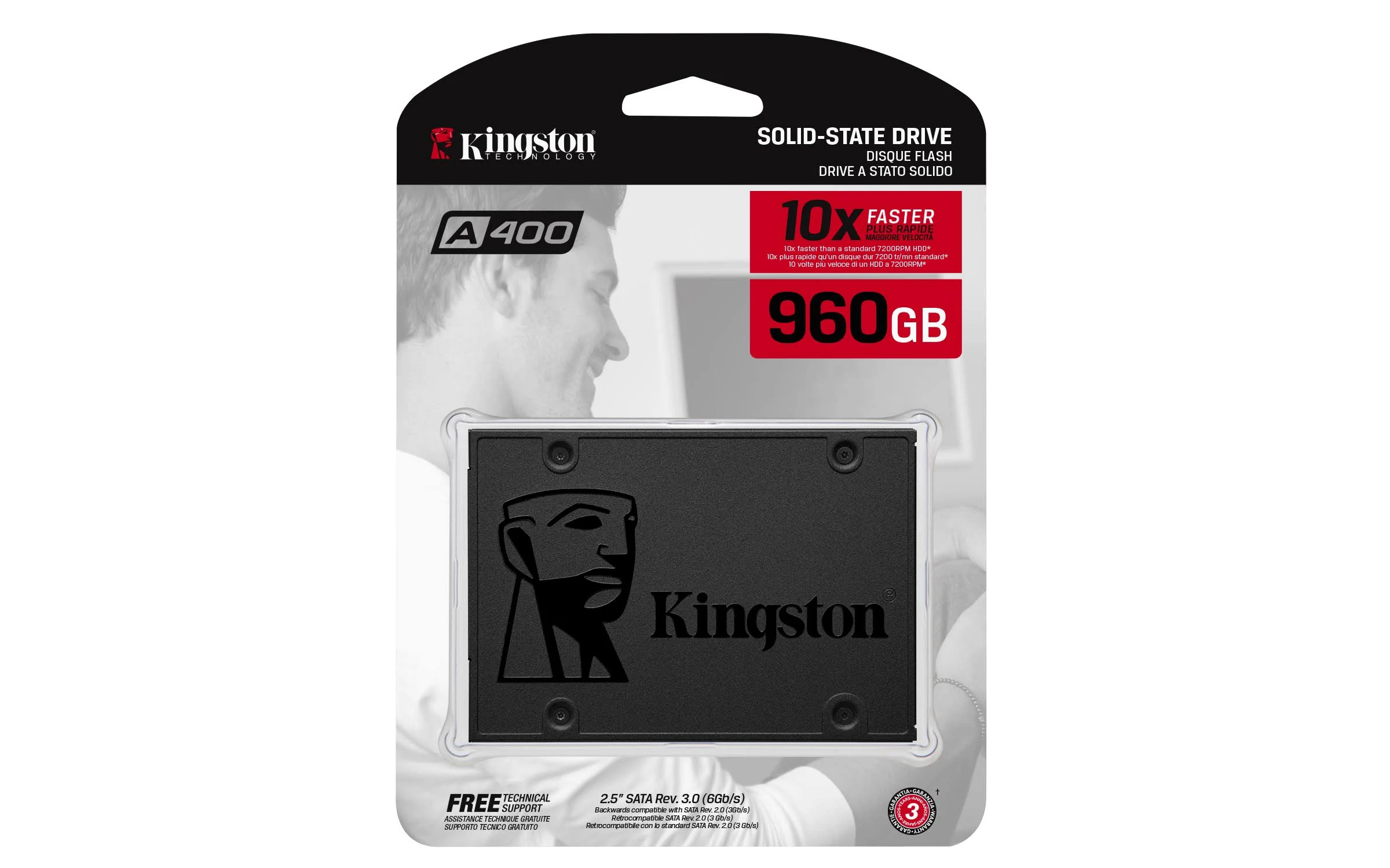 Kingston A400 SSD 120GB SATA 3 2.5-솔리드 스테이트 드라이브 SA400S37 / 120G-성능 향상