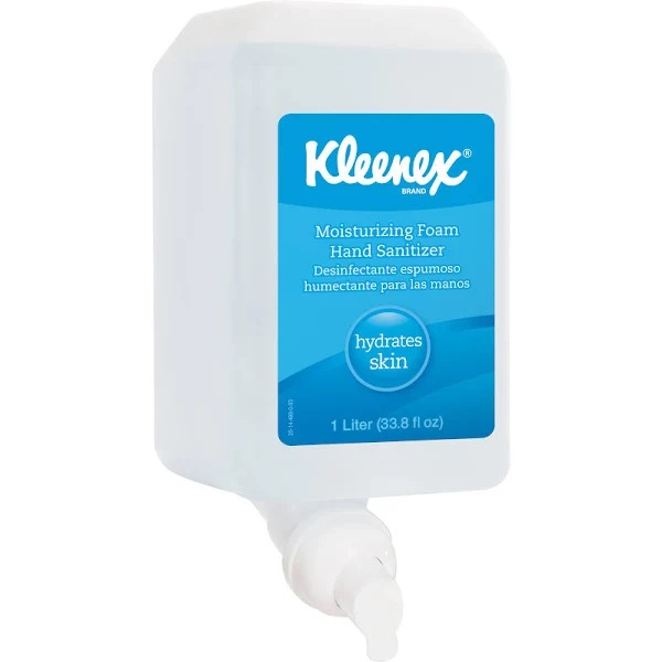 Kleenex 손 소독제 - 거품 - 카트리지 - 0.3갤런 - 보습제 - 항균 - 투명(6개 팩)...