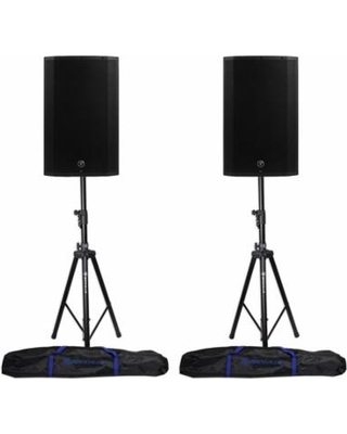 Mackie Thump15A THUMP-15A 15 ''1300w Powered DJ PA Speakers + Hydraulic Stands