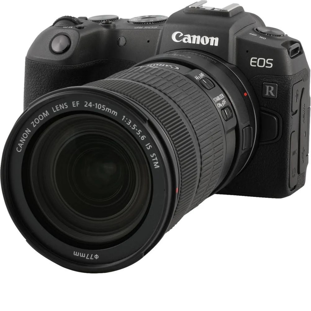 Canon USA Canon EOS RP 미러리스 카메라 (EF 24-105mm f / 3.5-5.6 IS STM 렌즈 및 EF-EOS R 어댑터 포함)